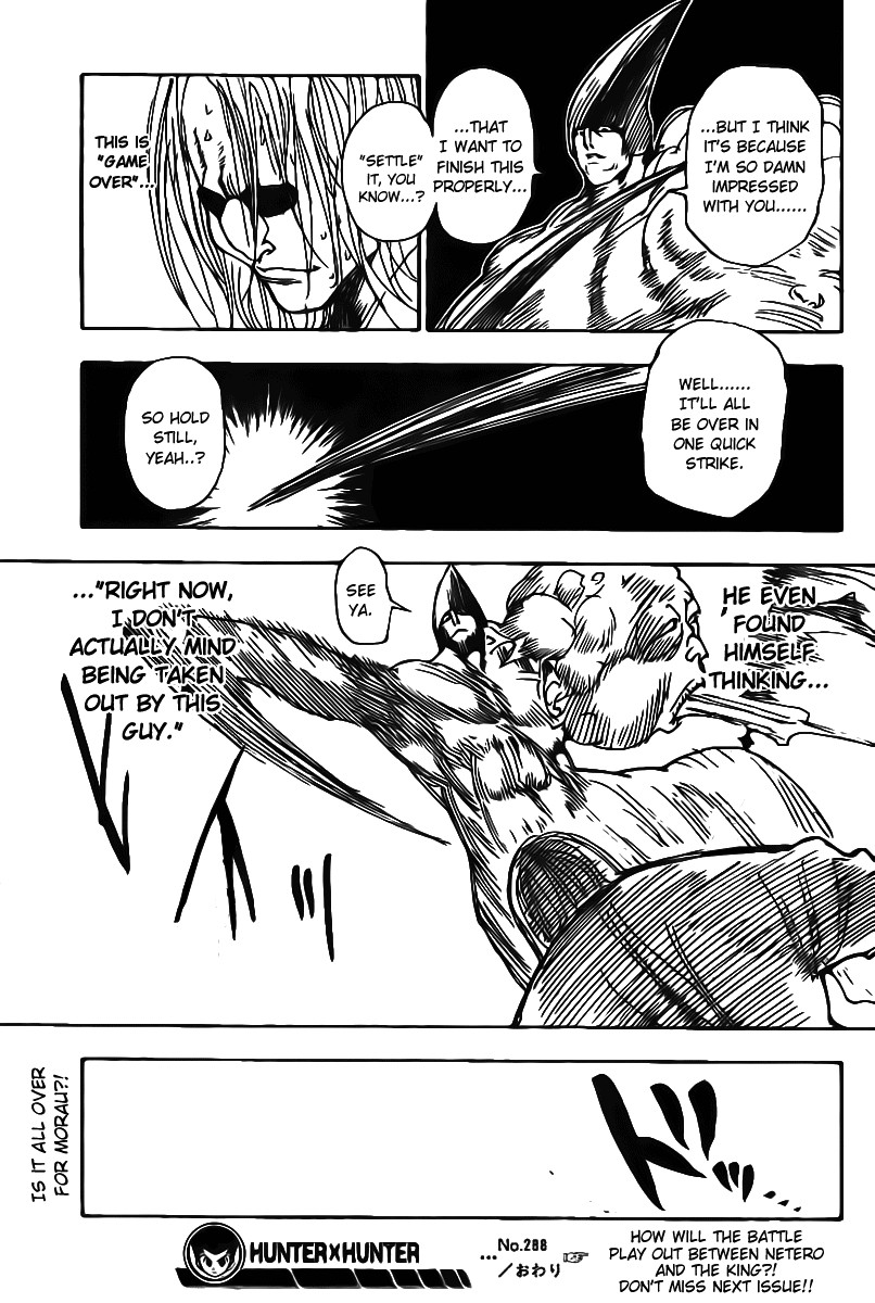 Hunter x Hunter Manga Chapter 288 page 17 - Accolade