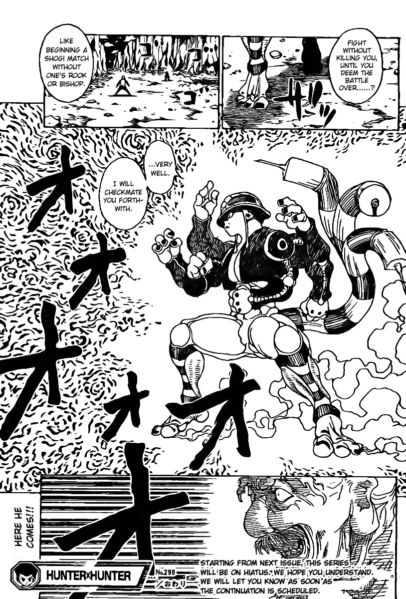 Hunter x Hunter Manga Chapter 290 page 18 - Name