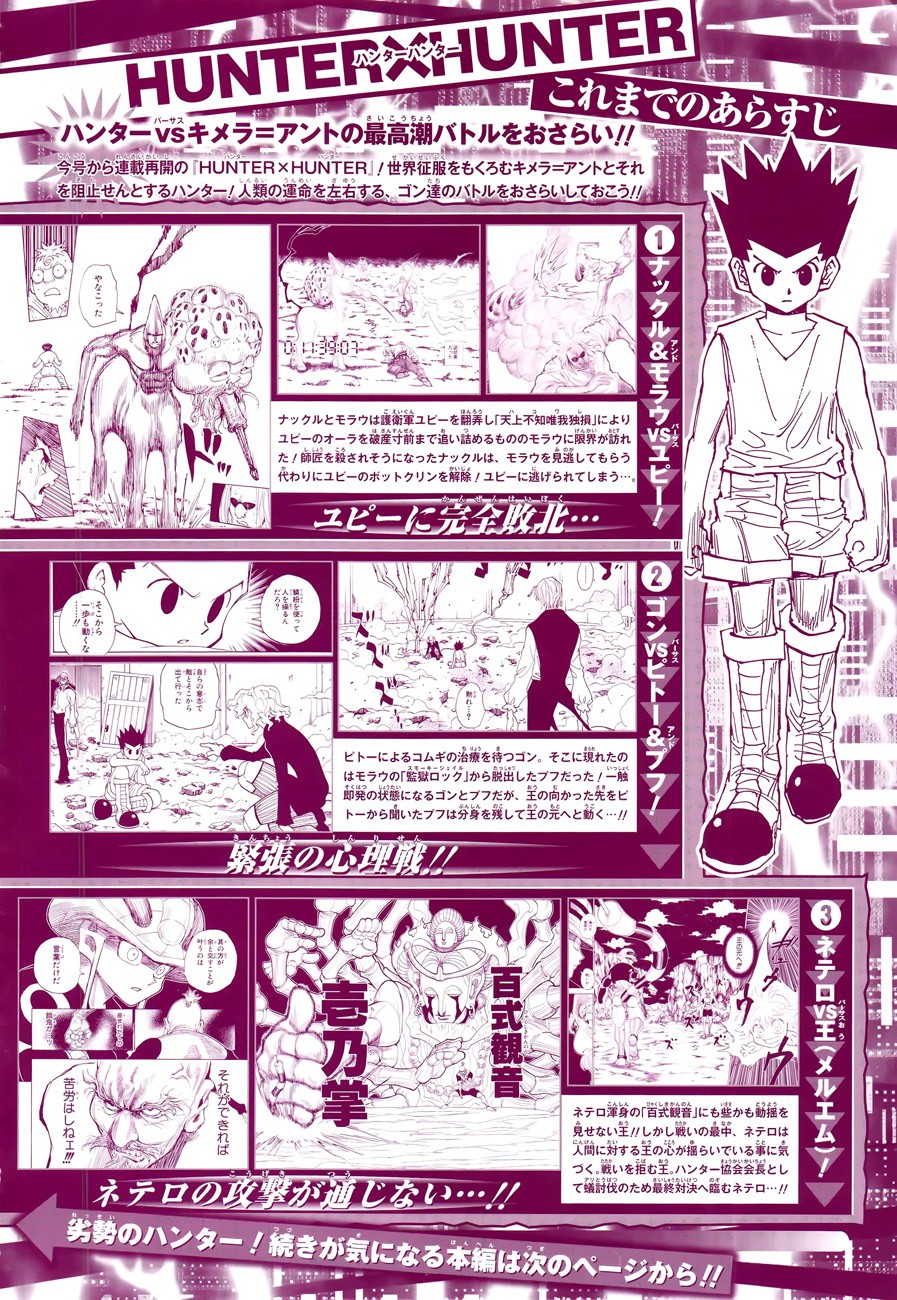 Hunter x Hunter Manga Chapter 291 page 2 - Soliloquy