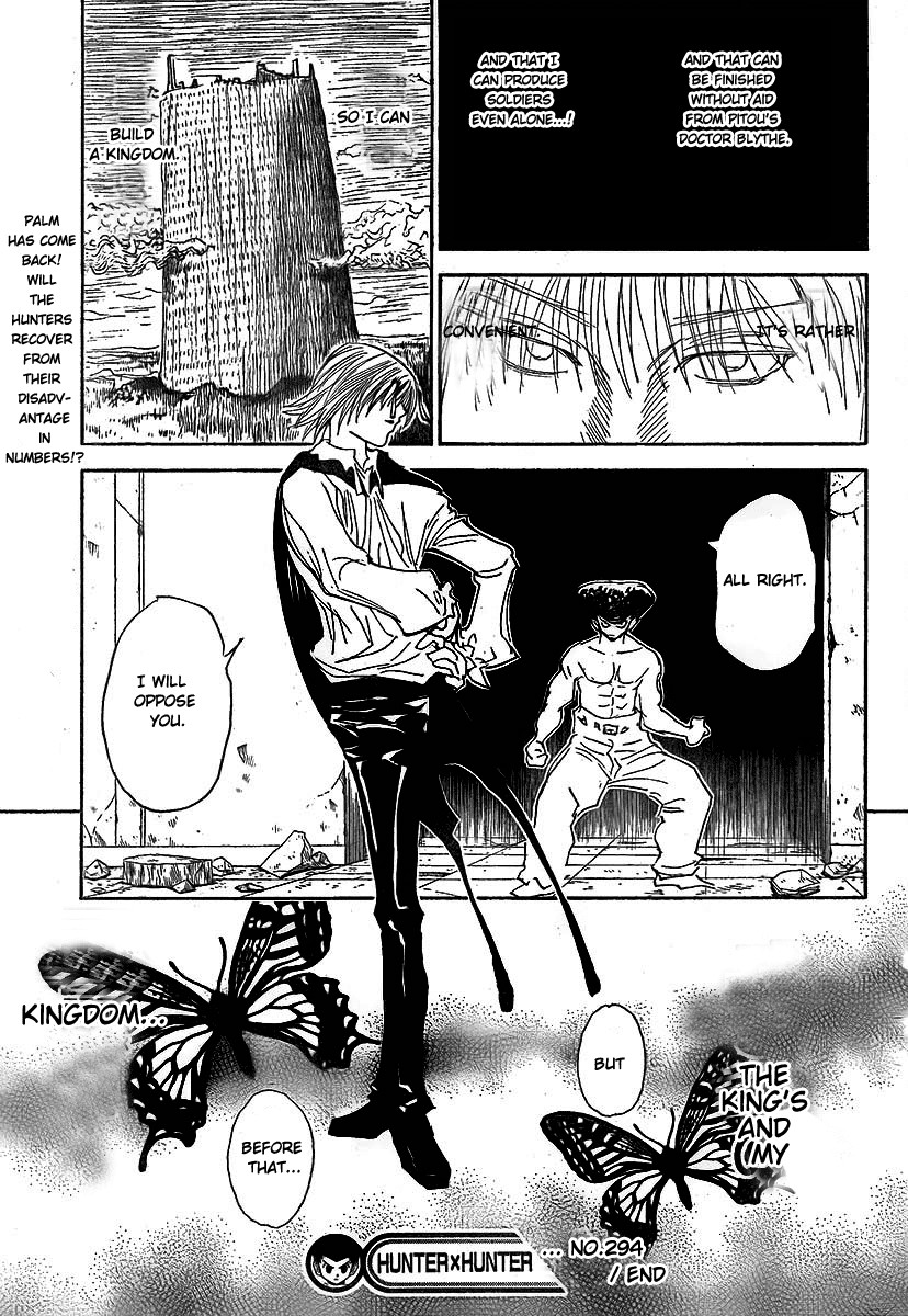 Hunter x Hunter Manga Chapter 294 page 19 - Breakdown