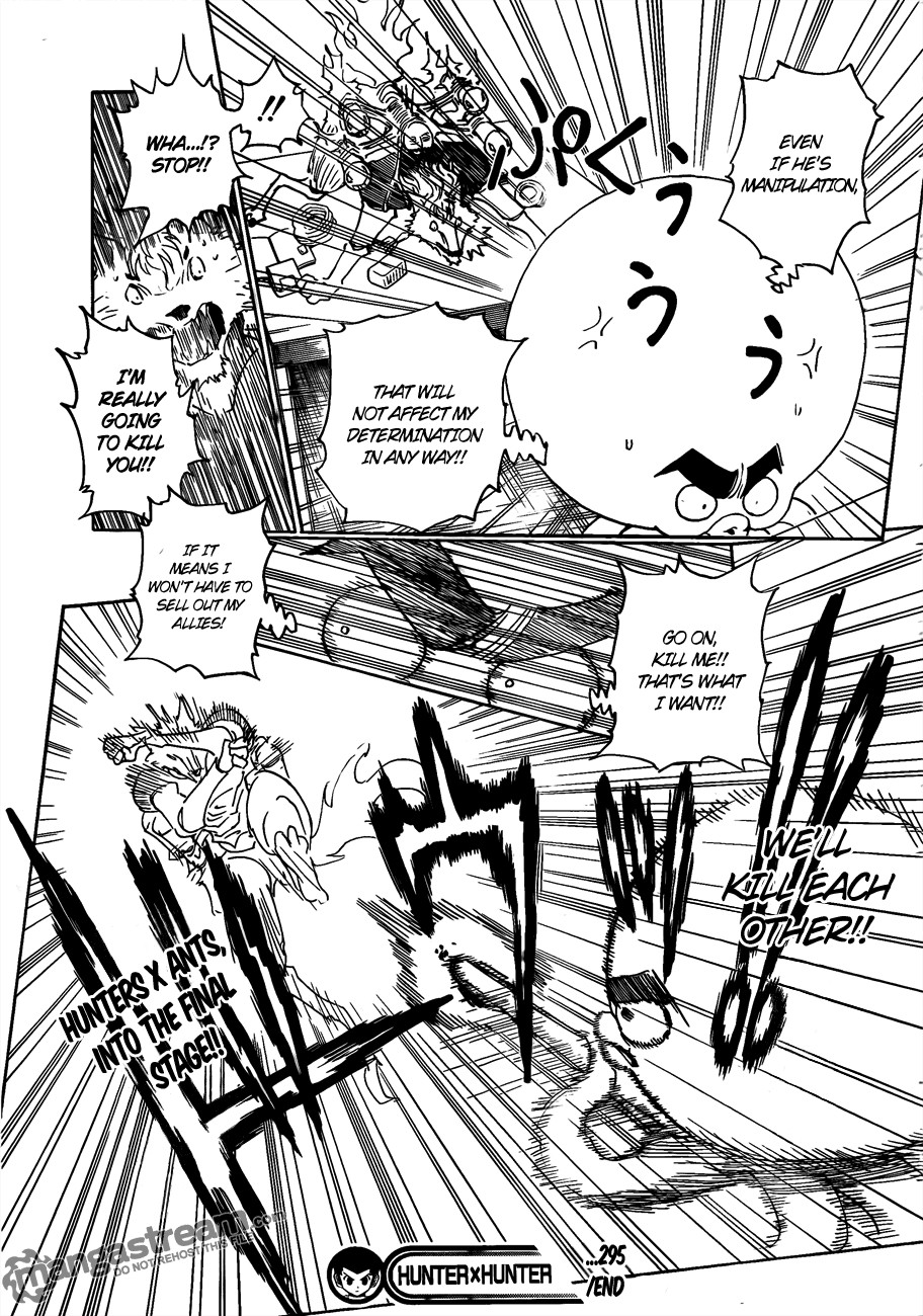 Hunter x Hunter Manga Chapter 295 page 20 - Determination