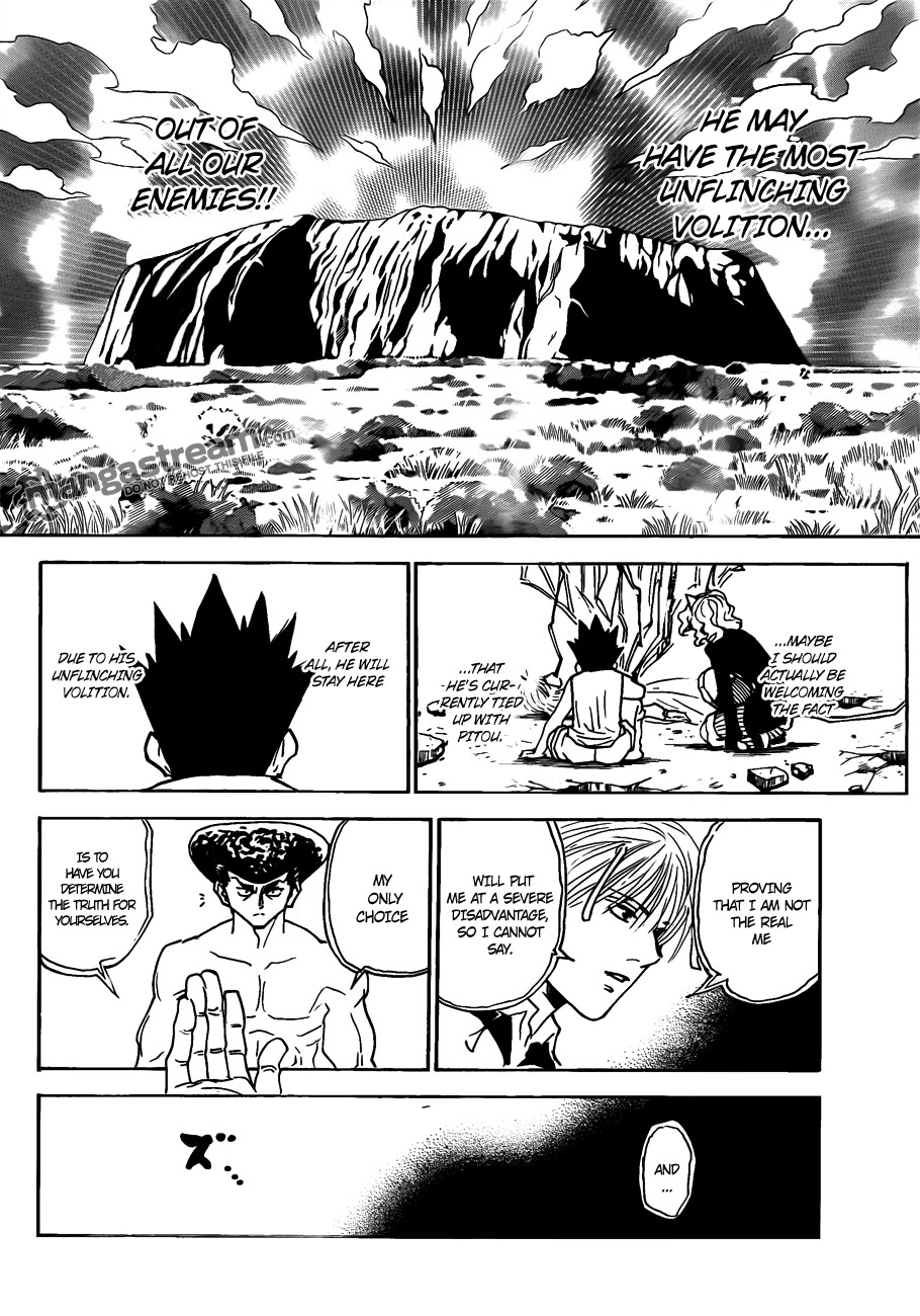 Hunter x Hunter Manga Chapter 295 page 8 - Determination
