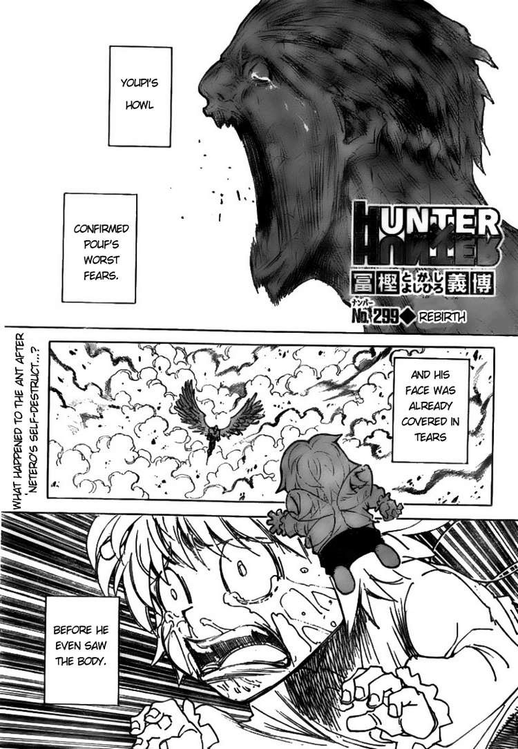 Hunter x Hunter Manga Chapter 299 page 1 - Regeneration