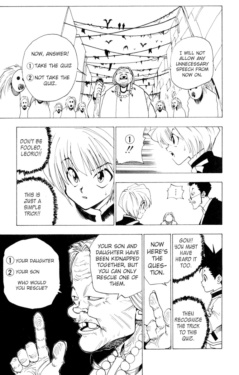 Hunter x Hunter Manga Chapter 3 page 13 - The Ultimate Choice