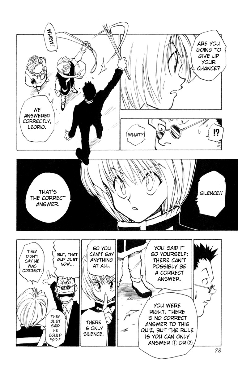 Hunter x Hunter Manga Chapter 3 page 16 - The Ultimate Choice