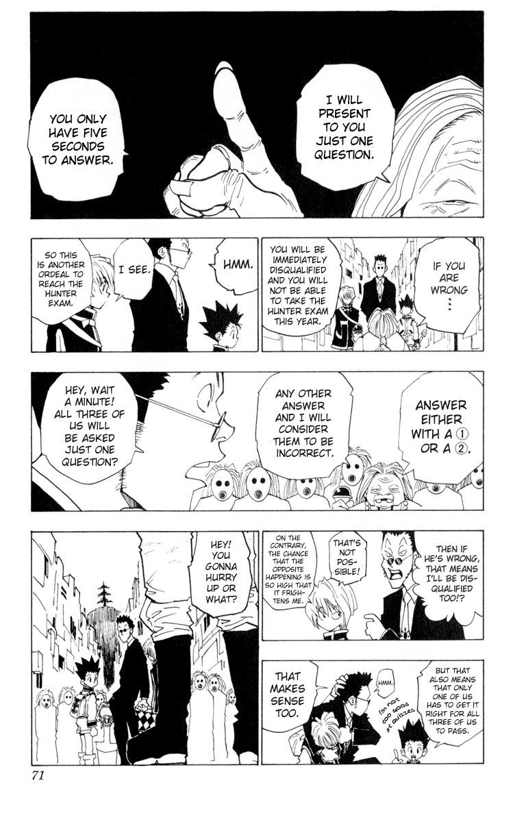 Hunter x Hunter Manga Chapter 3 page 9 - The Ultimate Choice
