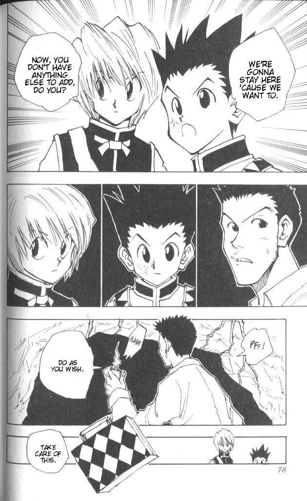 Hunter x Hunter Manga Chapter 30 page 13 - The Slithering Trap