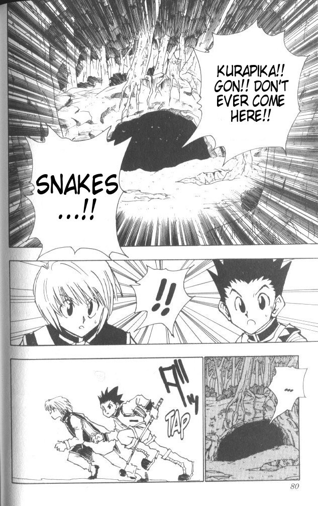 Hunter x Hunter Manga Chapter 30 page 15 - The Slithering Trap
