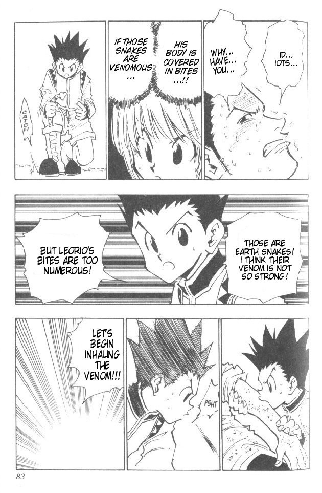 Hunter x Hunter Manga Chapter 30 page 18 - The Slithering Trap