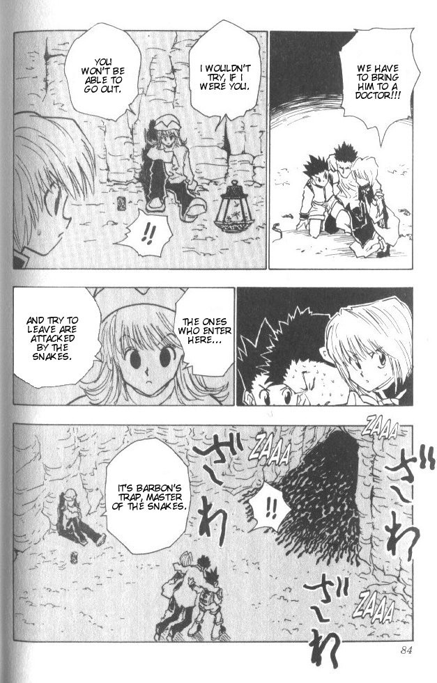 Hunter x Hunter Manga Chapter 30 page 19 - The Slithering Trap
