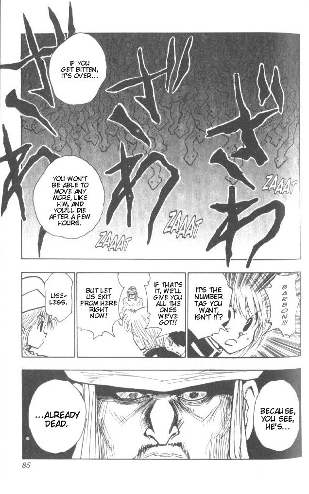 Hunter x Hunter Manga Chapter 30 page 20 - The Slithering Trap