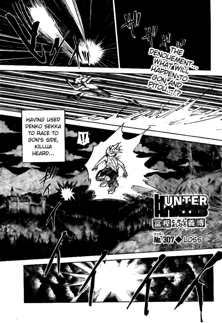 Hunter x Hunter Manga Chapter 307 page 1 - Loss