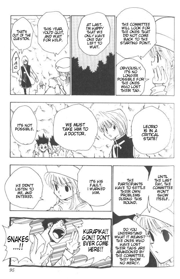 Hunter x Hunter Manga Chapter 31 page 10 - By the Skin of Their Teeth...