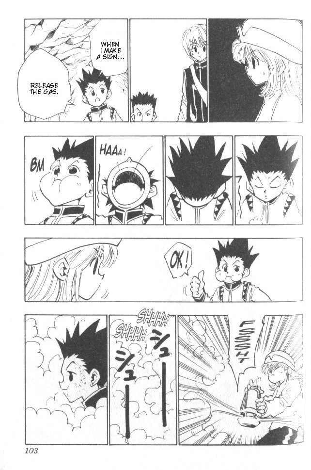 Hunter x Hunter Manga Chapter 31 page 18 - By the Skin of Their Teeth...