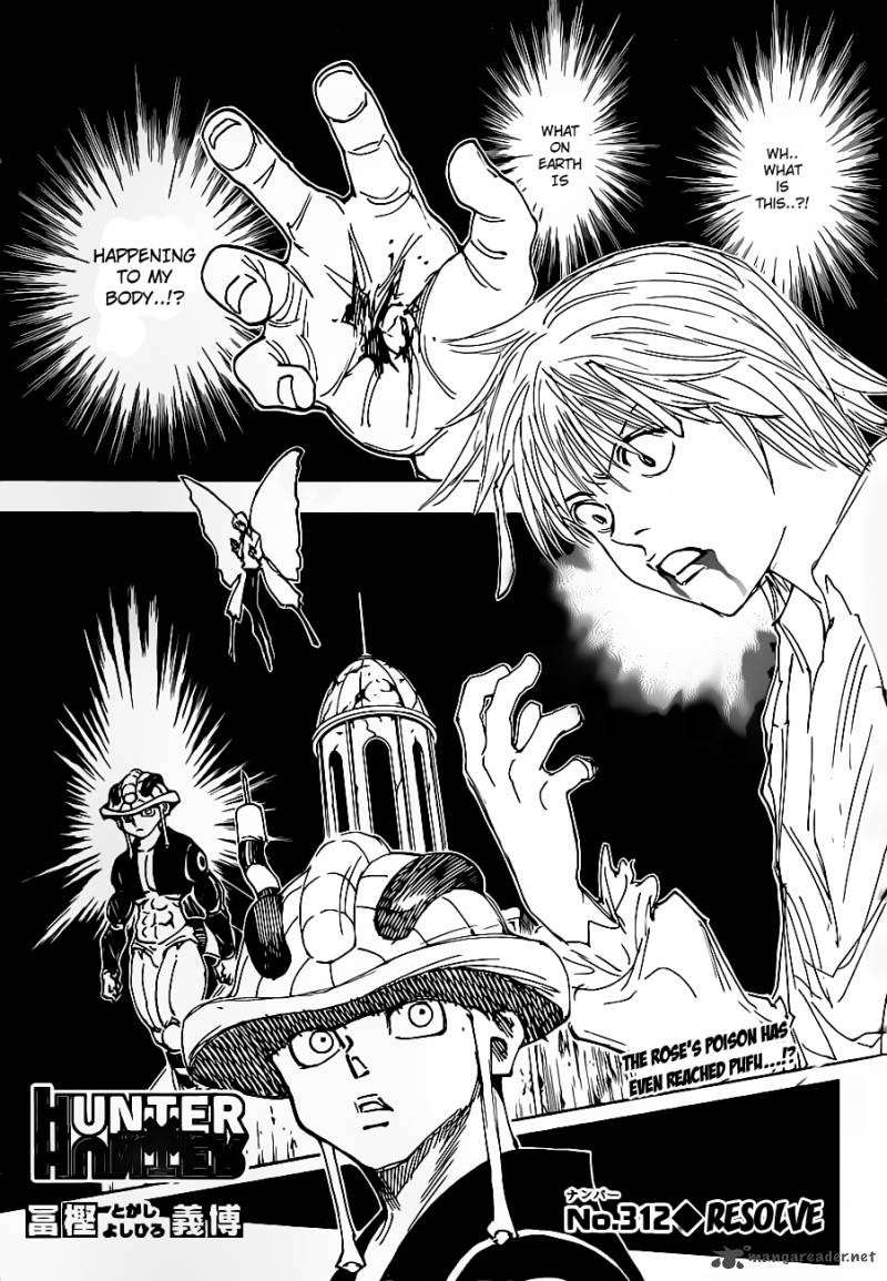 Hunter x Hunter Manga Chapter 312 page 1 - Resolve