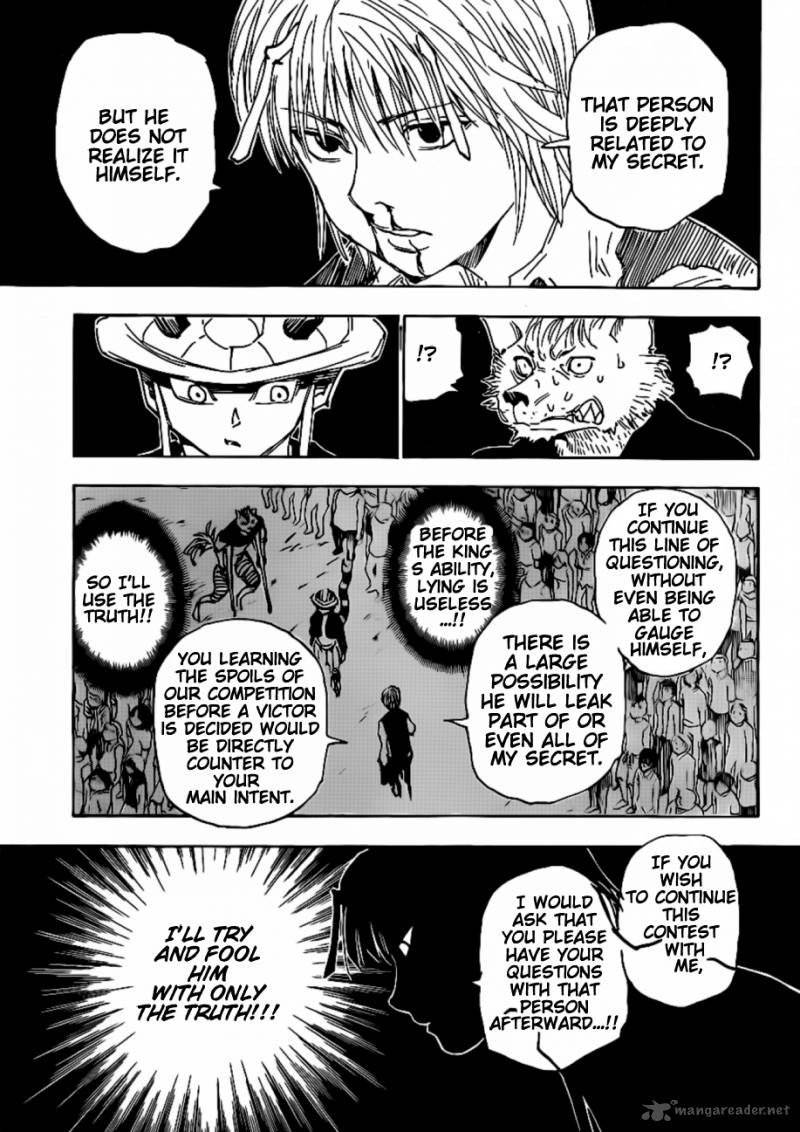 Hunter x Hunter Manga Chapter 312 page 13 - Resolve