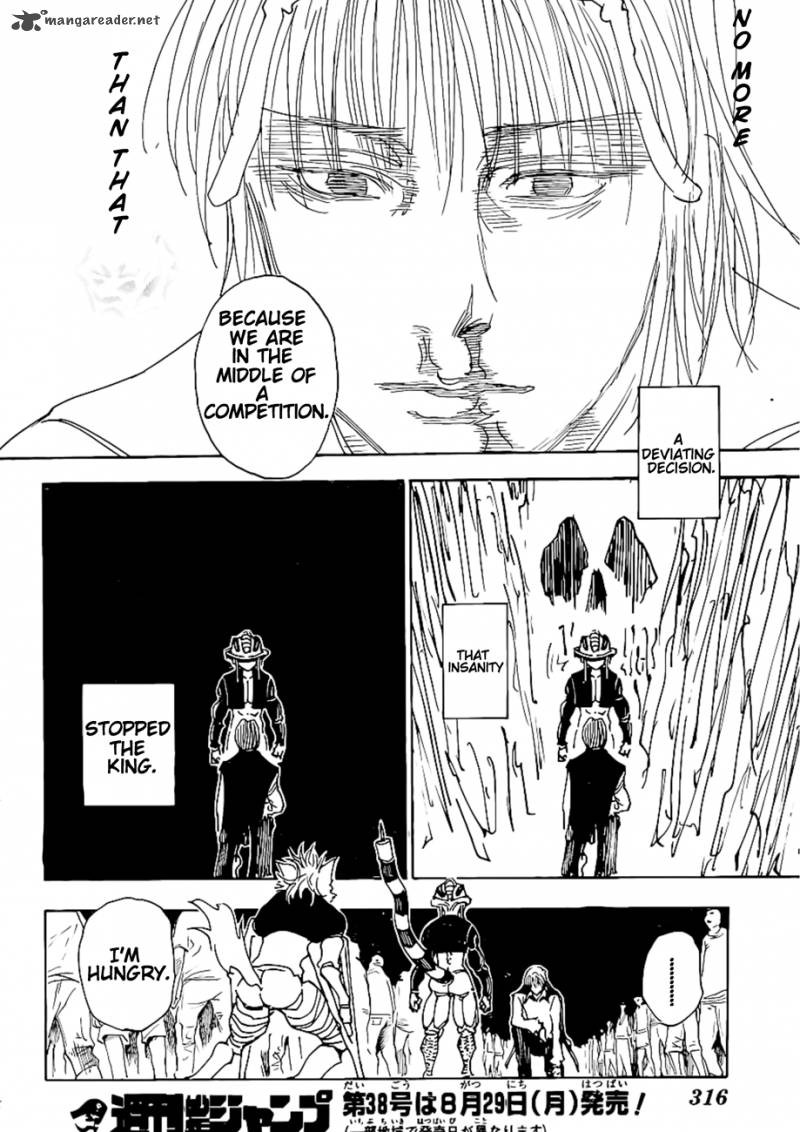 Hunter x Hunter Manga Chapter 312 page 18 - Resolve