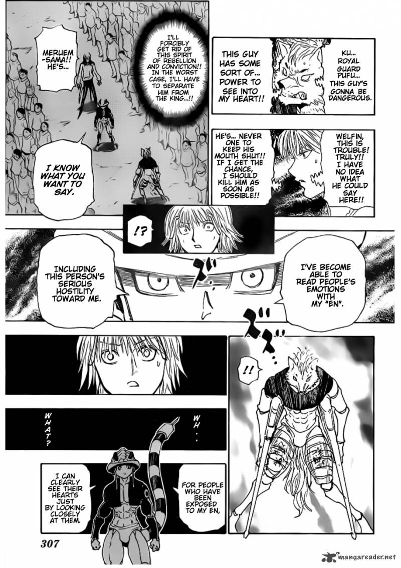 Hunter x Hunter Manga Chapter 312 page 9 - Resolve