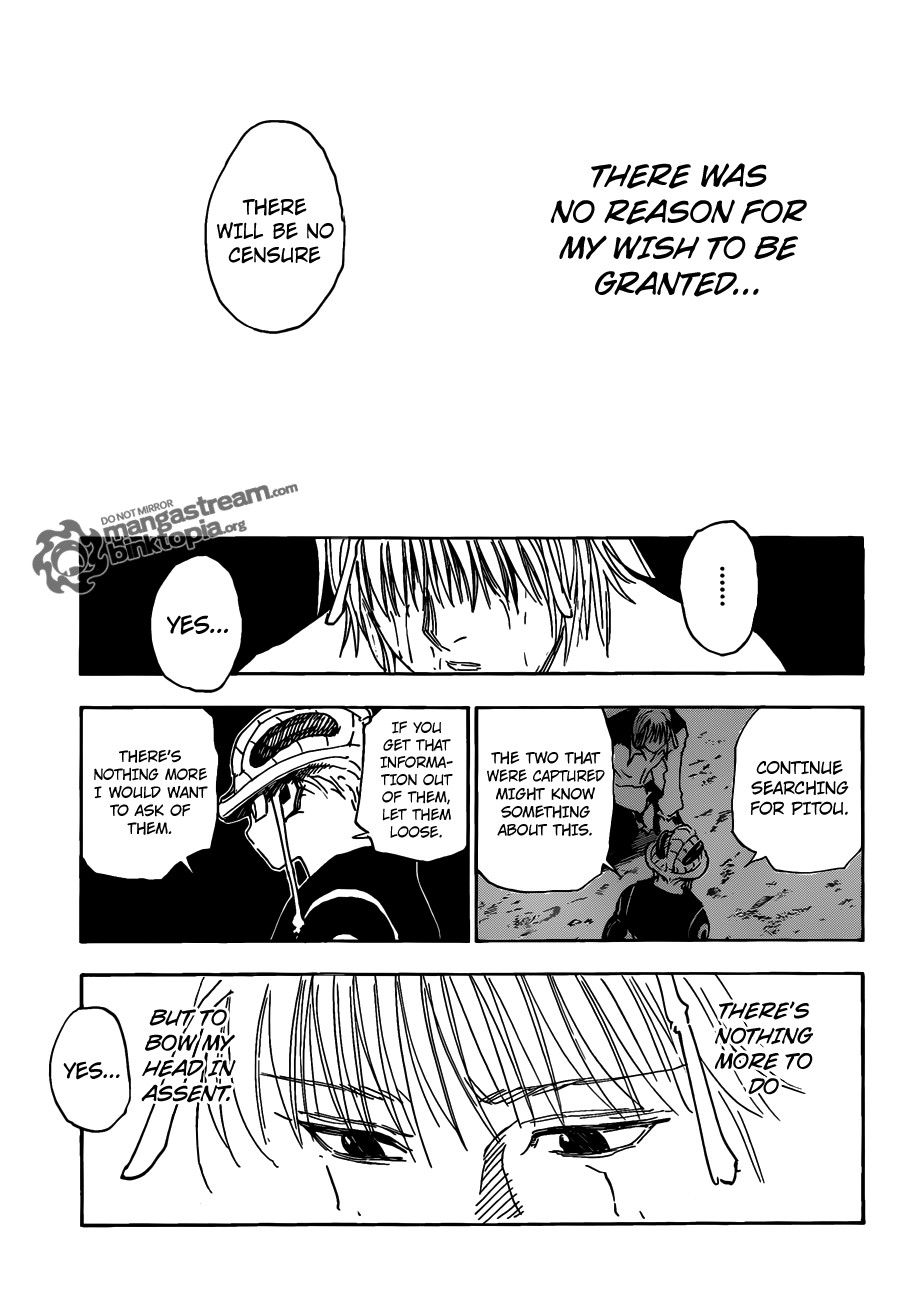 Hunter x Hunter Manga Chapter 313 page 10 - One Word