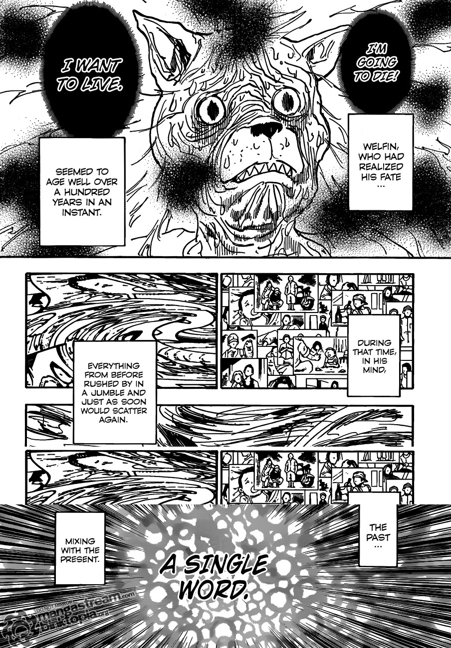 Hunter x Hunter Manga Chapter 313 page 3 - One Word