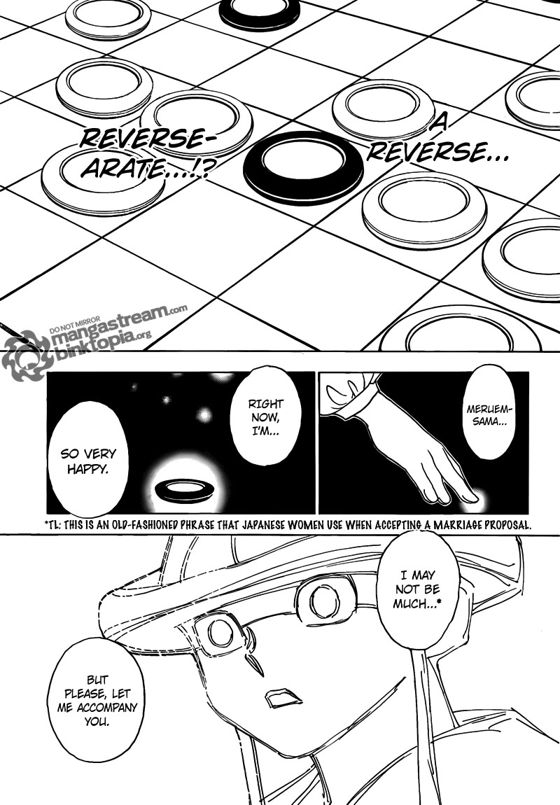 Hunter x Hunter Manga Chapter 317 page 19 - Answer