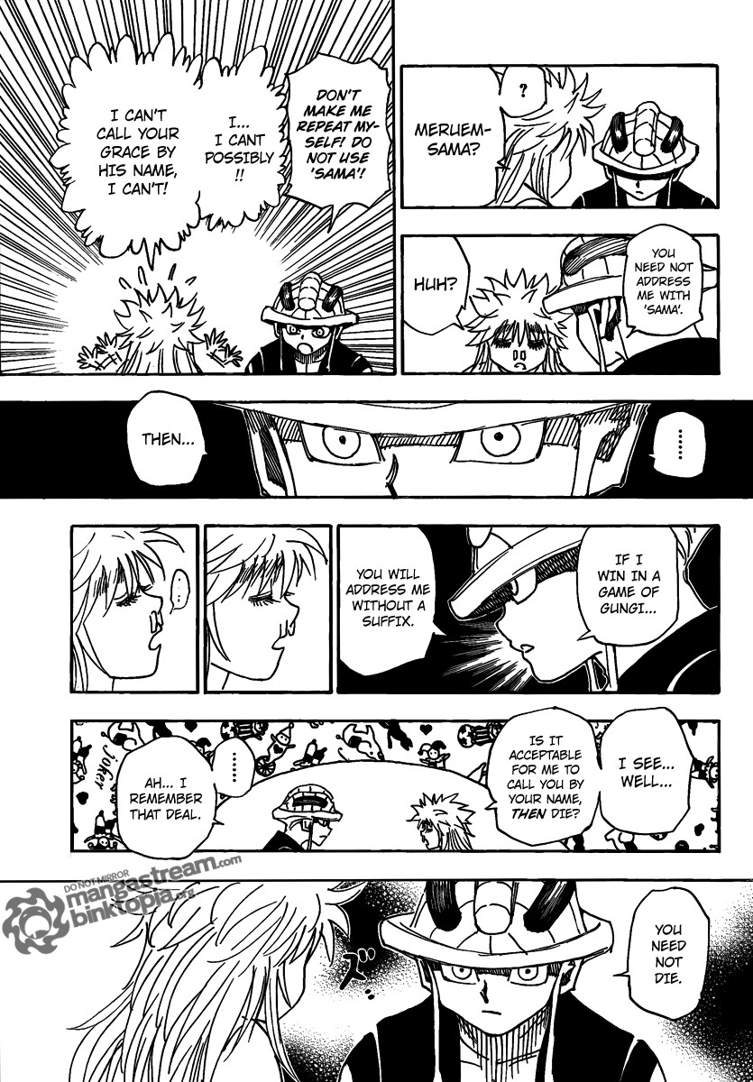 Hunter x Hunter Manga Chapter 317 page 7 - Answer