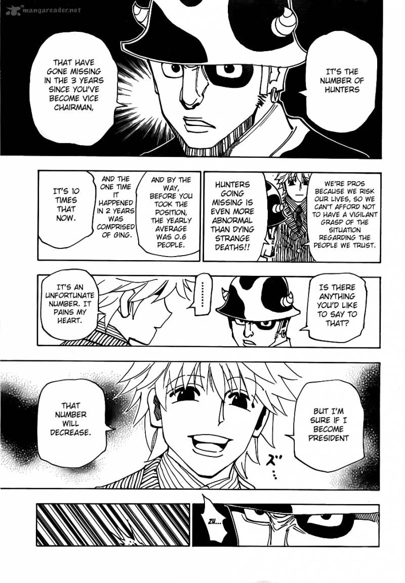 Hunter x Hunter Manga Chapter 319 page 11 - Lottery