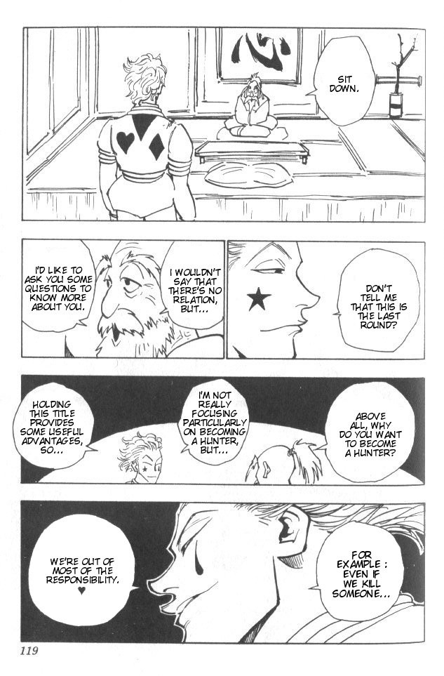 Hunter x Hunter Manga Chapter 32 page 14 - And the Final Test...?