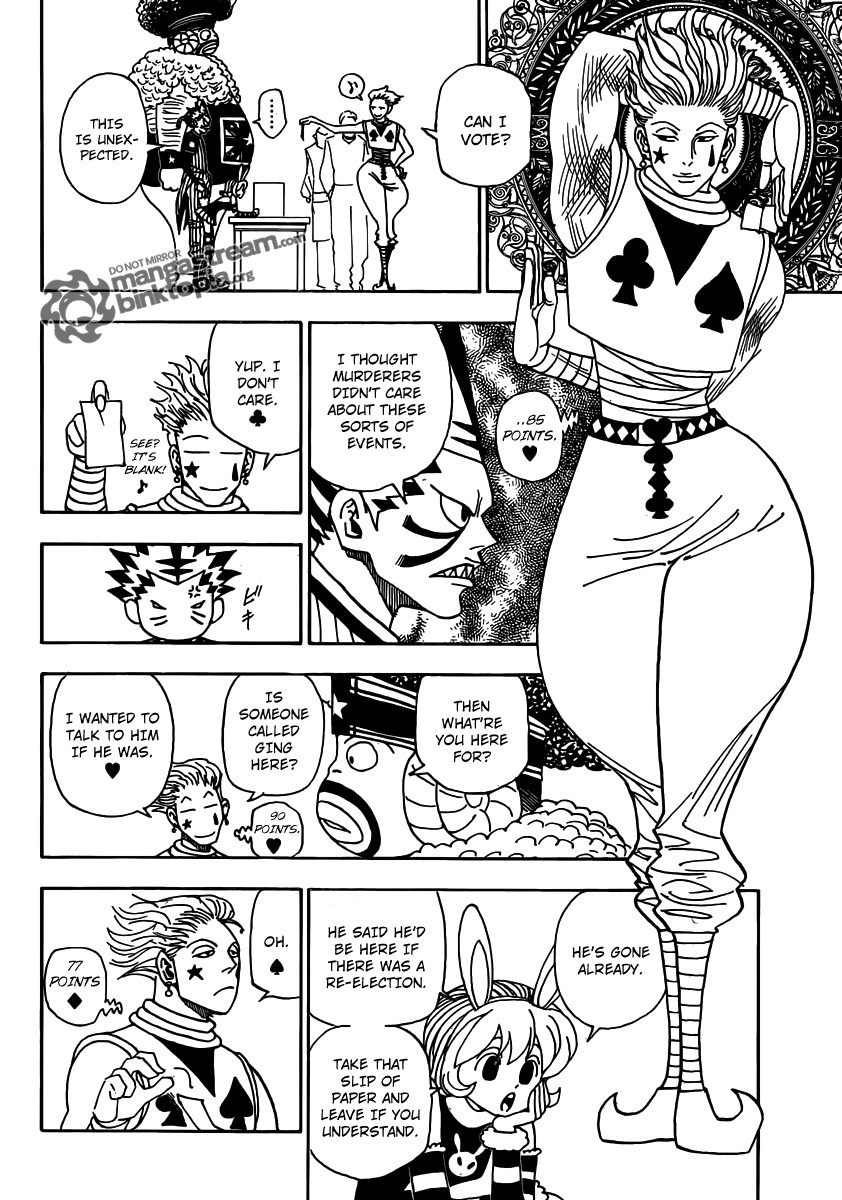 Hunter x Hunter Manga Chapter 320 page 11 - Voting