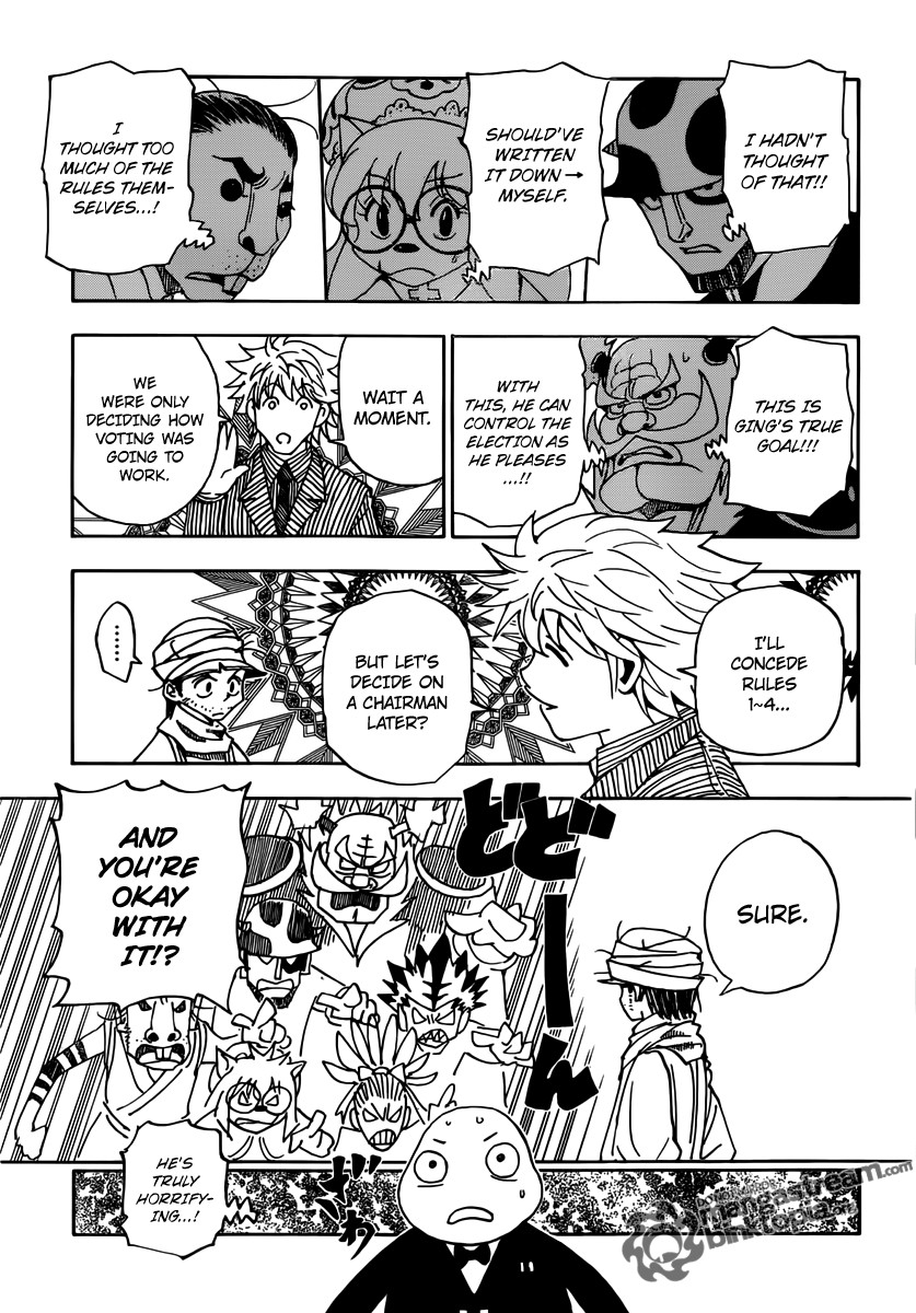 Hunter x Hunter Manga Chapter 320 page 3 - Voting