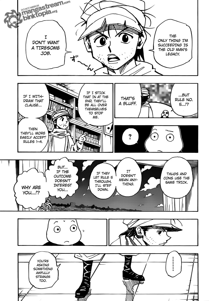 Hunter x Hunter Manga Chapter 320 page 7 - Voting