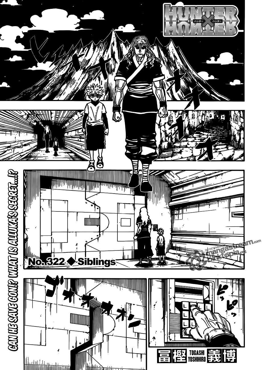 Hunter x Hunter Manga Chapter 322 page 1 - Siblings