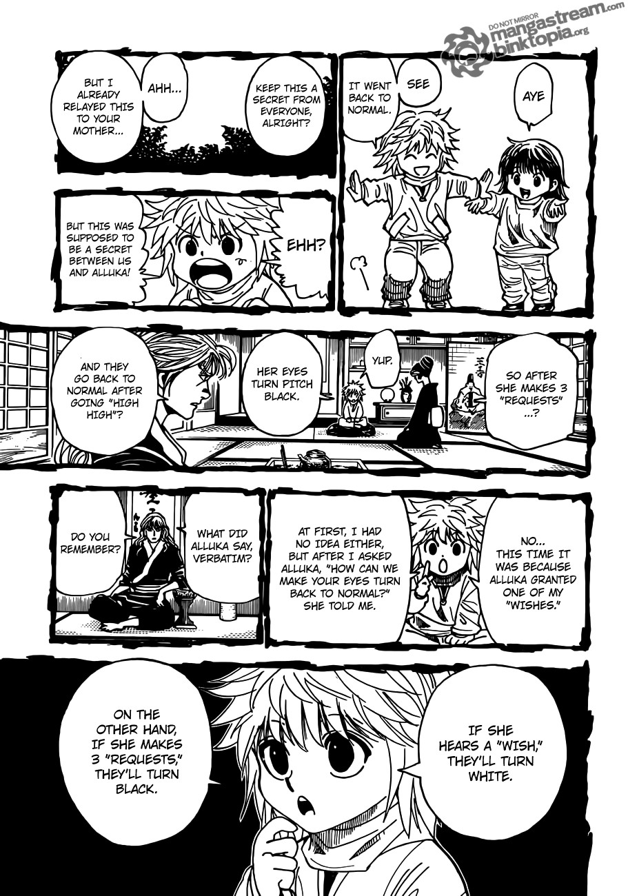 Hunter x Hunter Manga Chapter 322 page 7 - Siblings