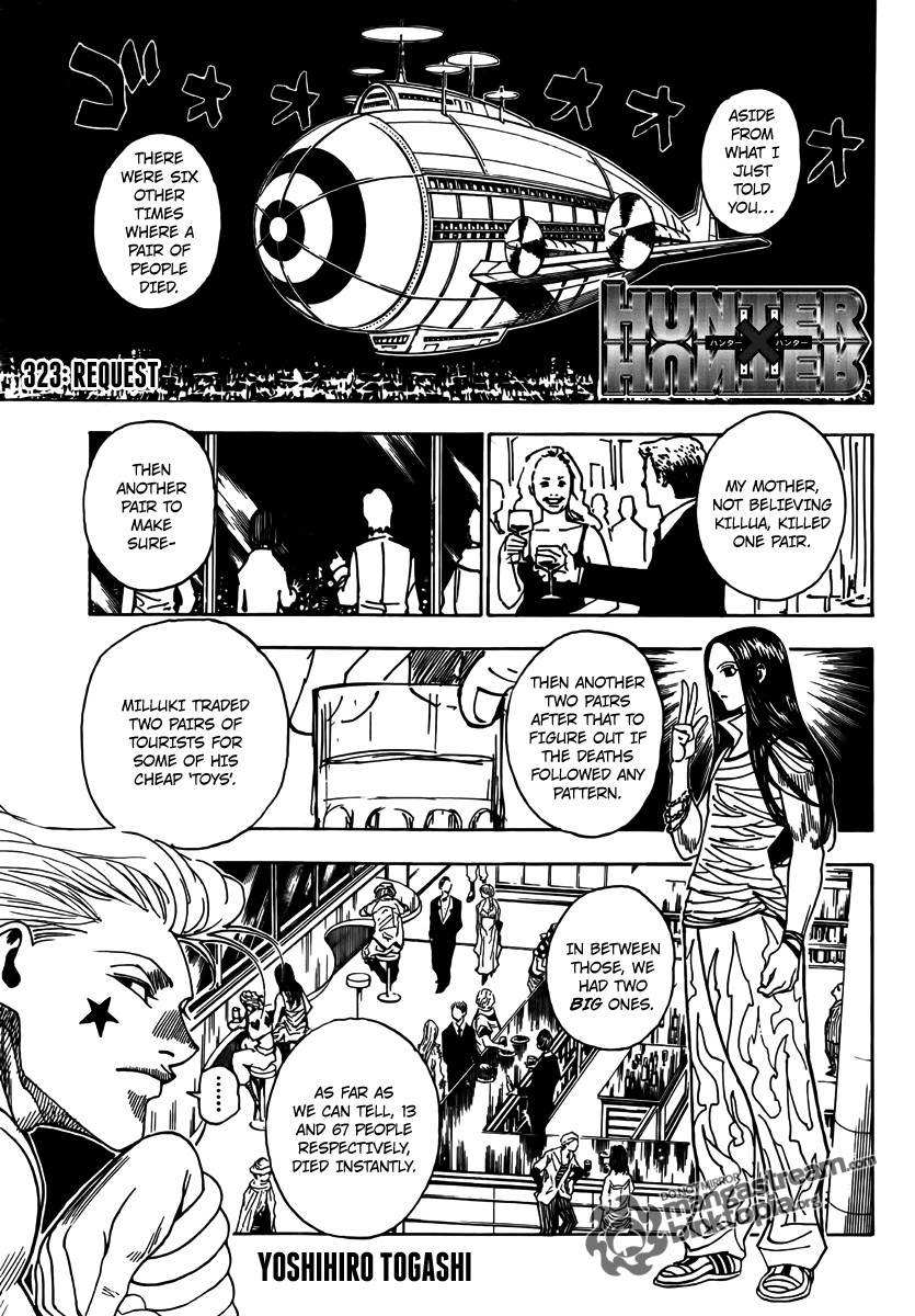 Hunter x Hunter Manga Chapter 323 page 1 - Job Offer