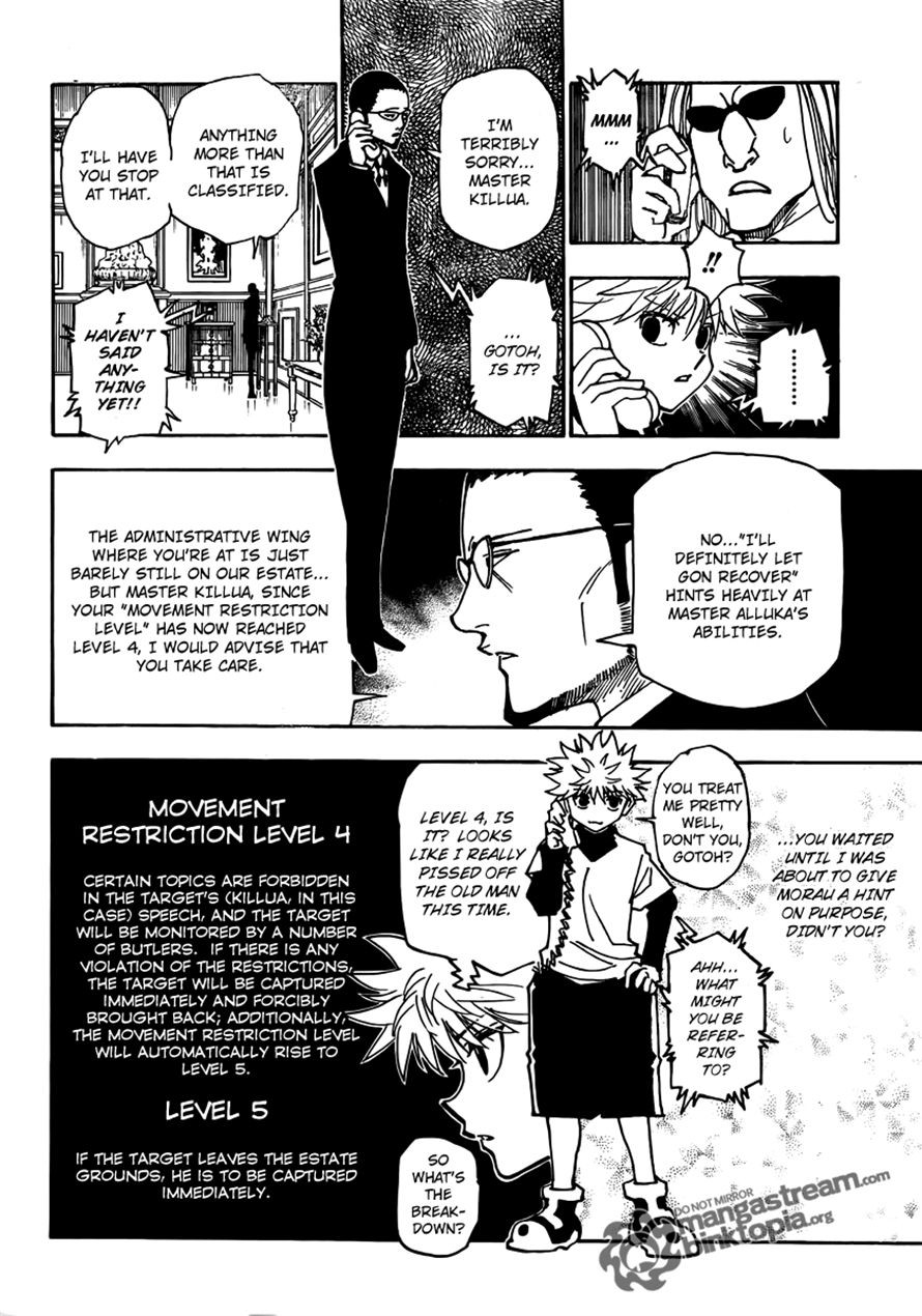 Hunter x Hunter Manga Chapter 324 page 12 - Butler
