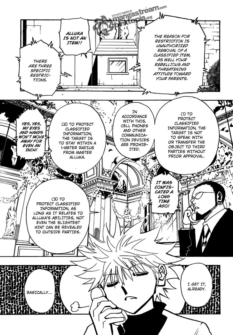 Hunter x Hunter Manga Chapter 324 page 13 - Butler