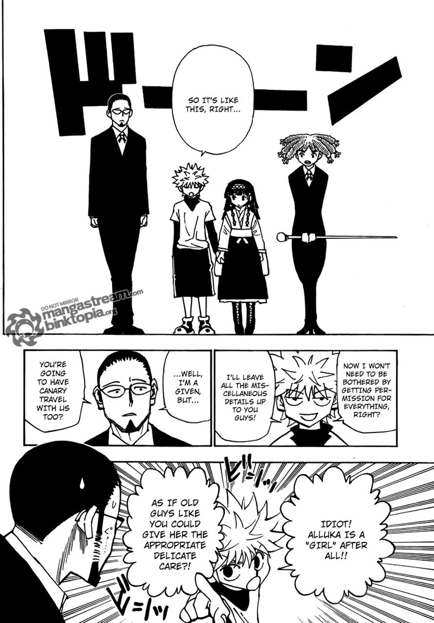 Hunter x Hunter Manga Chapter 324 page 14 - Butler