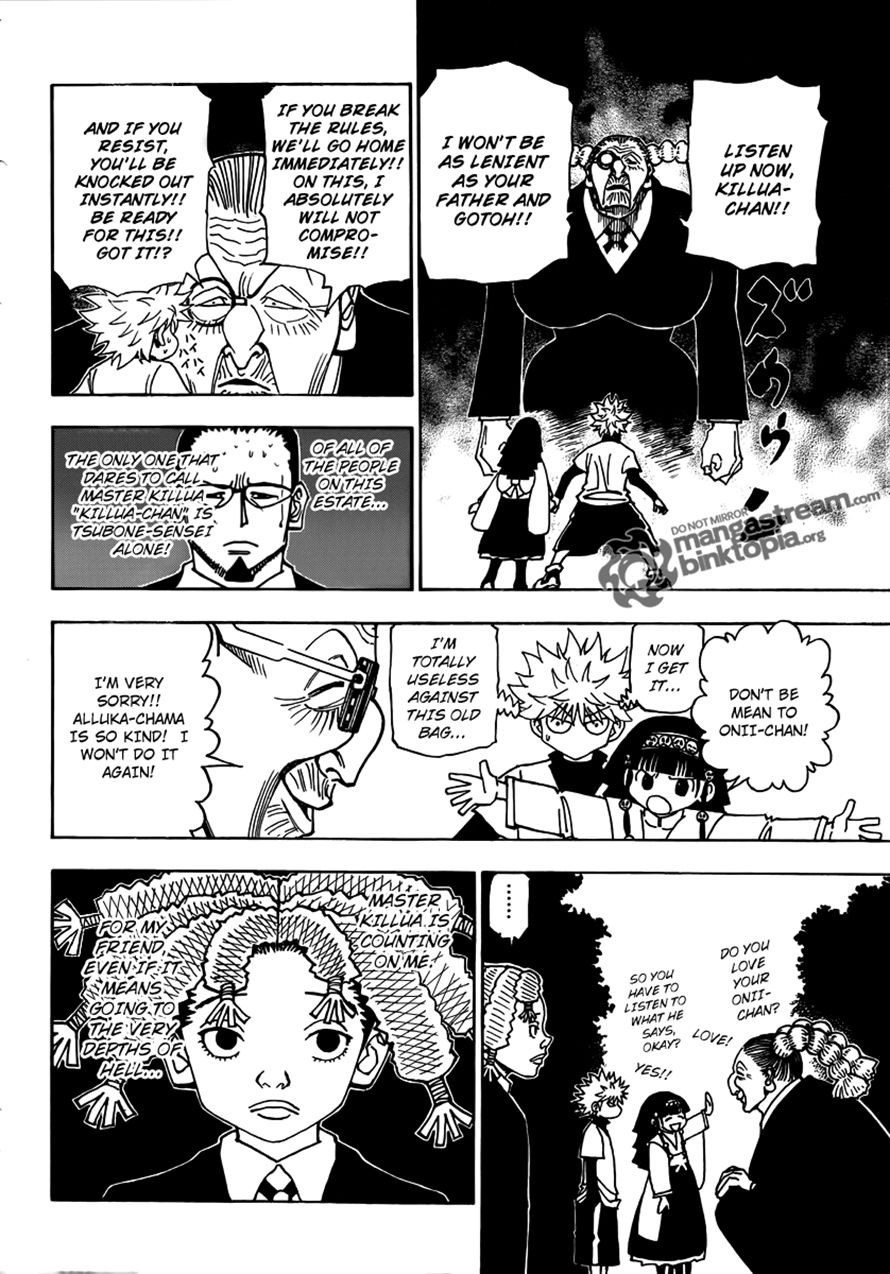 Hunter x Hunter Manga Chapter 324 page 16 - Butler