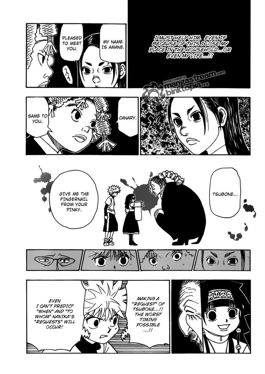 Hunter x Hunter Manga Chapter 324 page 17 - Butler