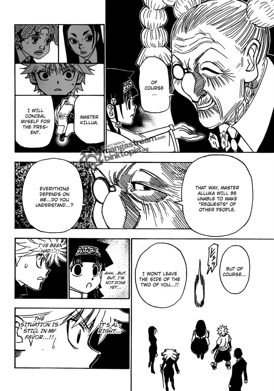 Hunter x Hunter Manga Chapter 324 page 18 - Butler