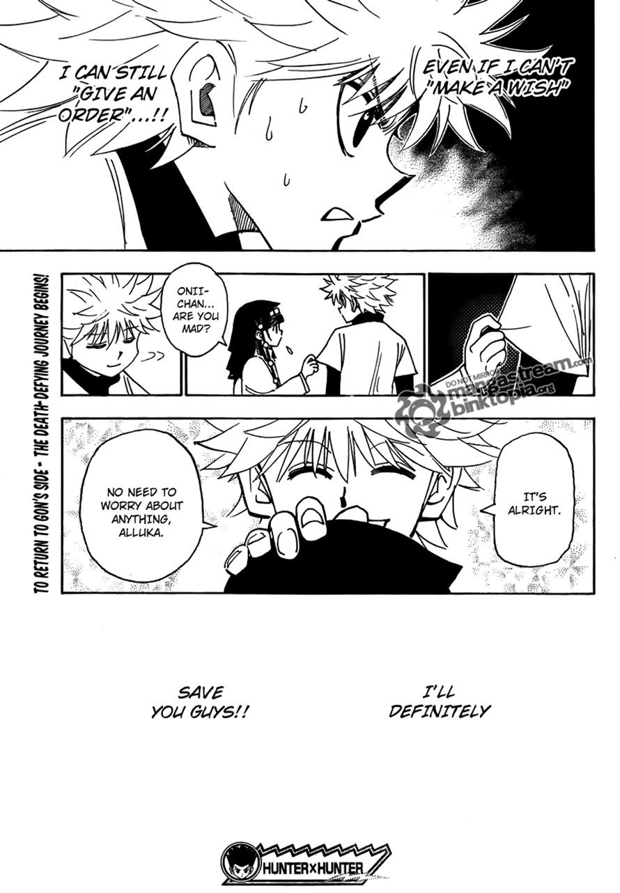 Hunter x Hunter Manga Chapter 324 page 19 - Butler