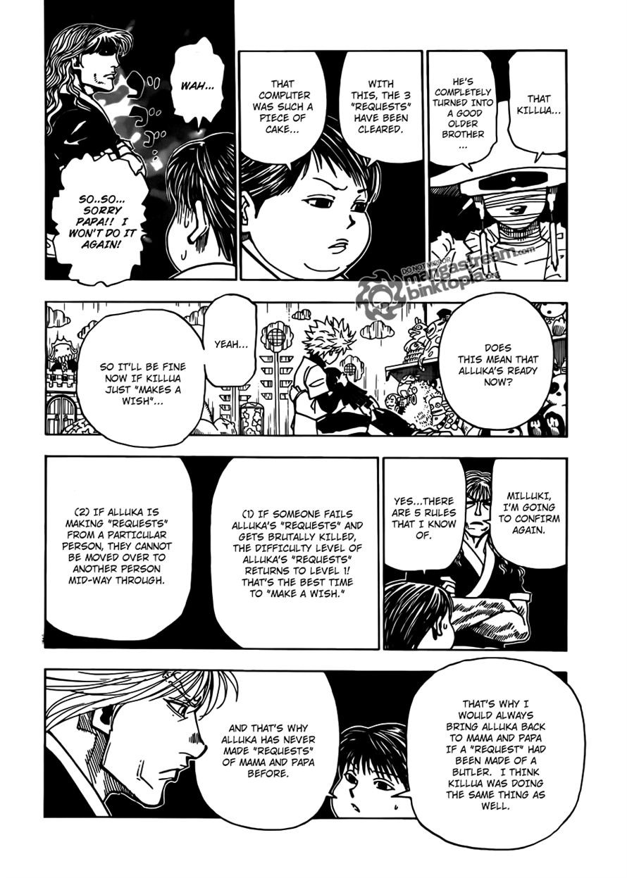 Hunter x Hunter Manga Chapter 324 page 2 - Butler