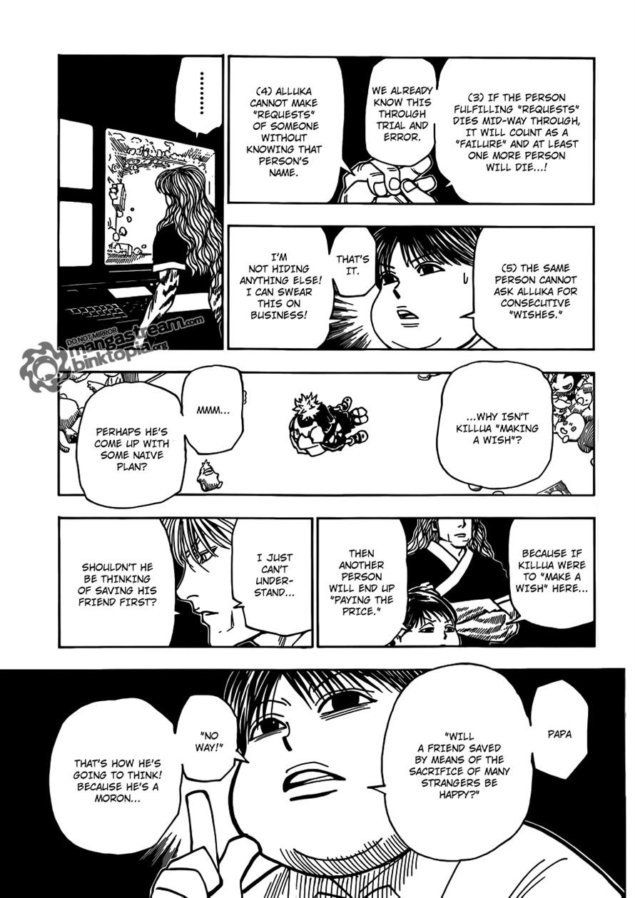Hunter x Hunter Manga Chapter 324 page 3 - Butler