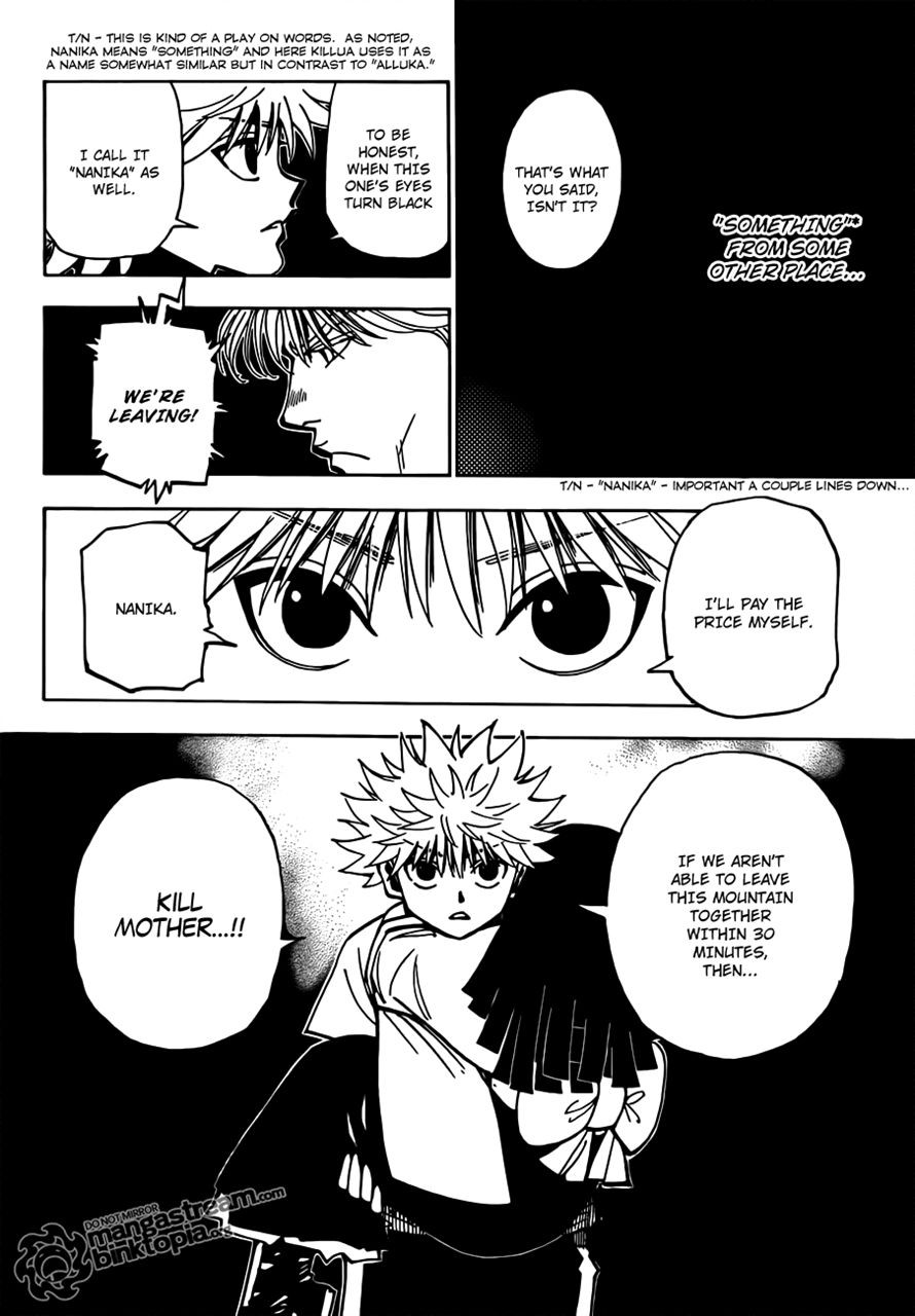 Hunter x Hunter Manga Chapter 324 page 6 - Butler