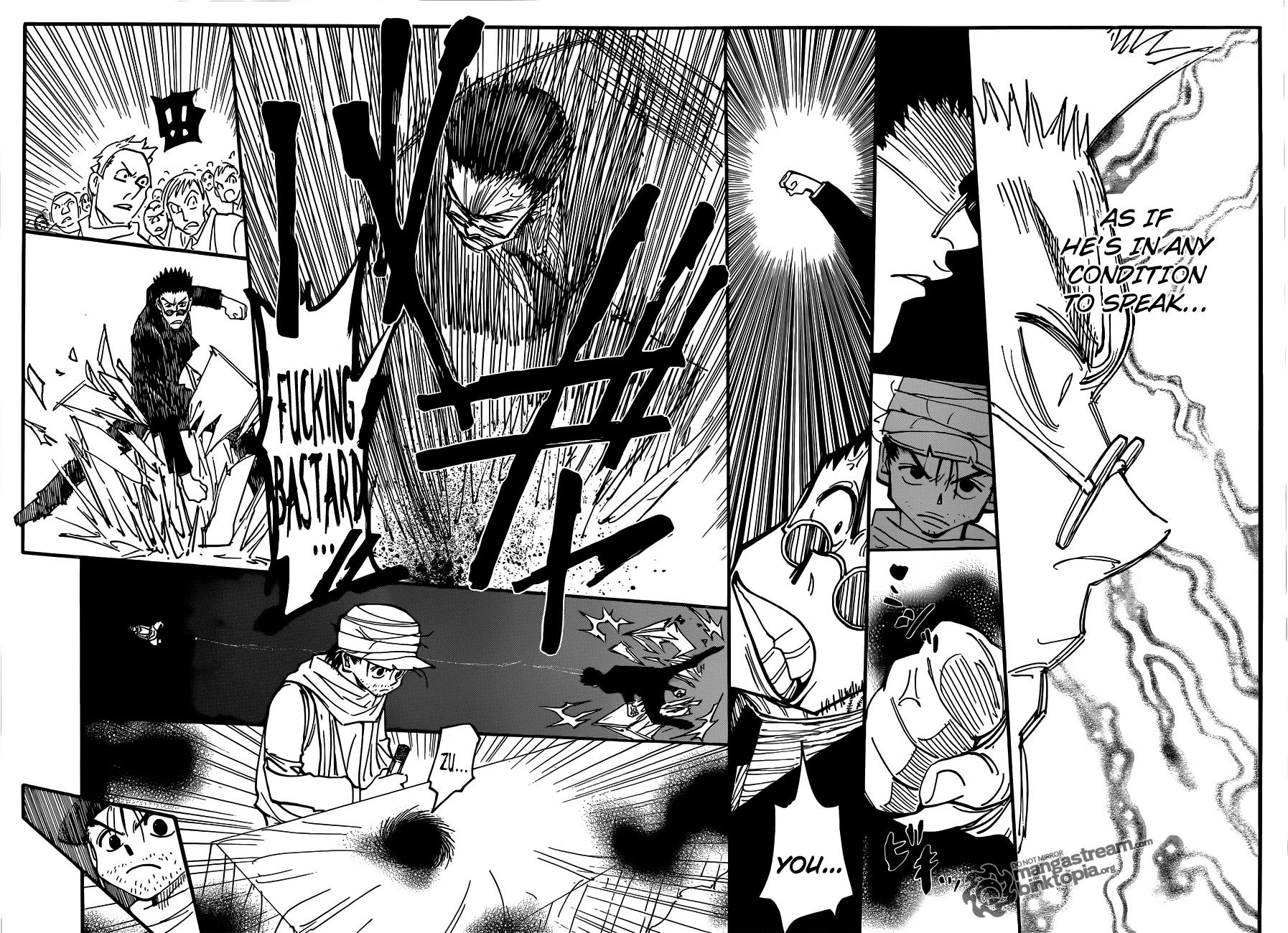 Hunter x Hunter Manga Chapter 325 page 15 - Joining the Fray