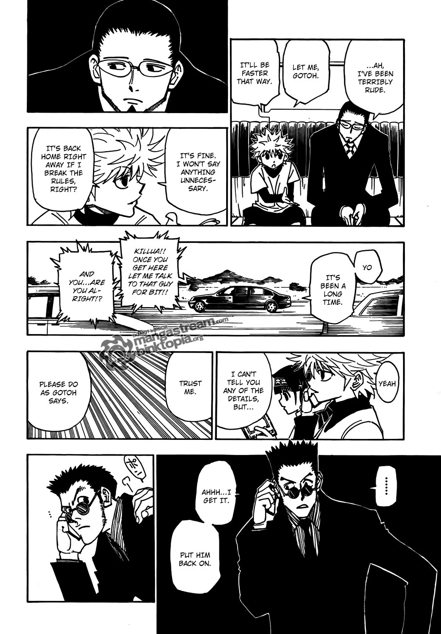 Hunter x Hunter Manga Chapter 325 page 4 - Joining the Fray