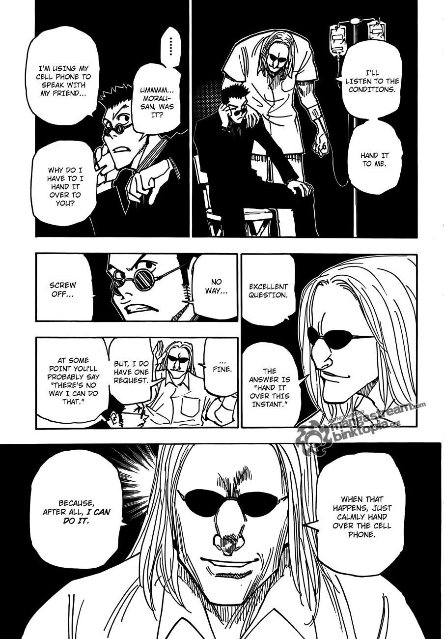 Hunter x Hunter Manga Chapter 325 page 5 - Joining the Fray