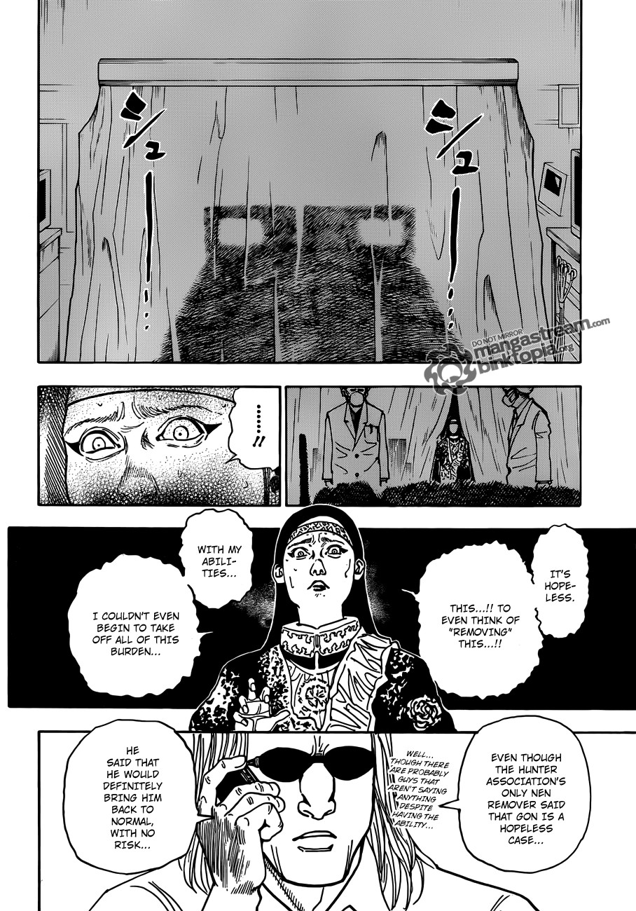 Hunter x Hunter Manga Chapter 325 page 8 - Joining the Fray