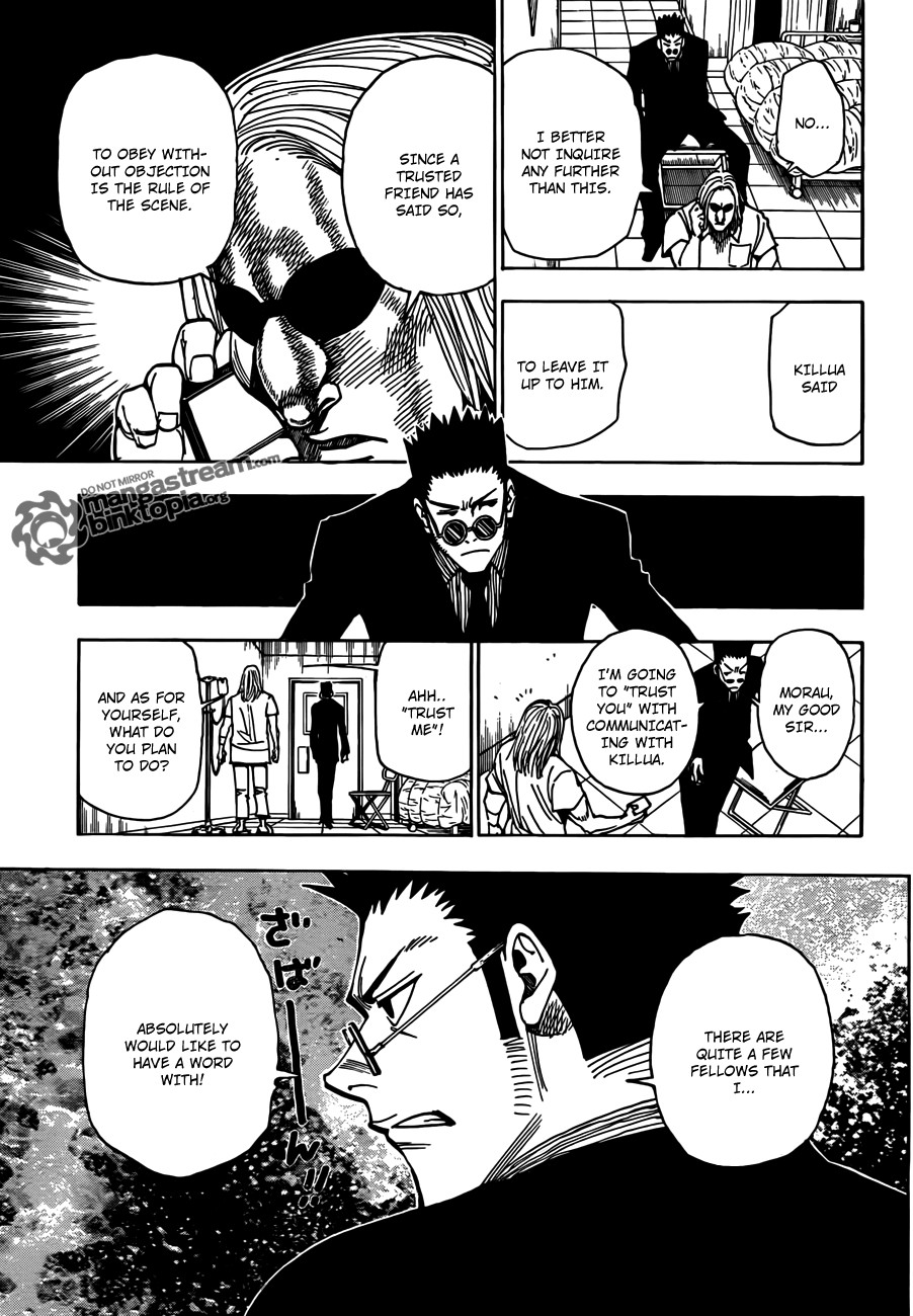 Hunter x Hunter Manga Chapter 325 page 9 - Joining the Fray