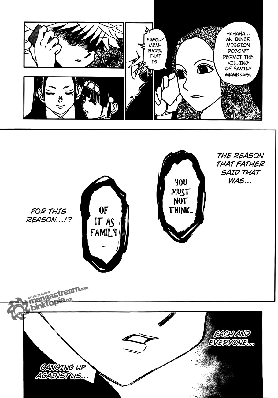 Hunter x Hunter Manga Chapter 326 page 9 - Open Hostilities
